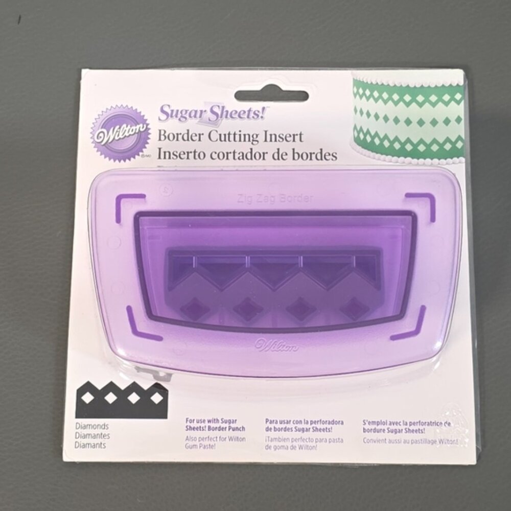 Wilton Sugar Sheets Border Cutting Insert Diamond Chain NEW - Picture 2 of 10